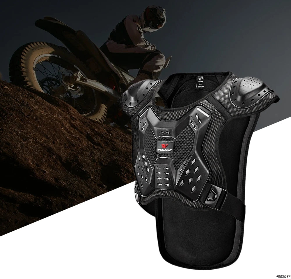 Motorcycle Jacket Adult Chest Back Protector Moto Body Armor Guard Racing Body Protector Armor Jacket Motocross Protective Gear
