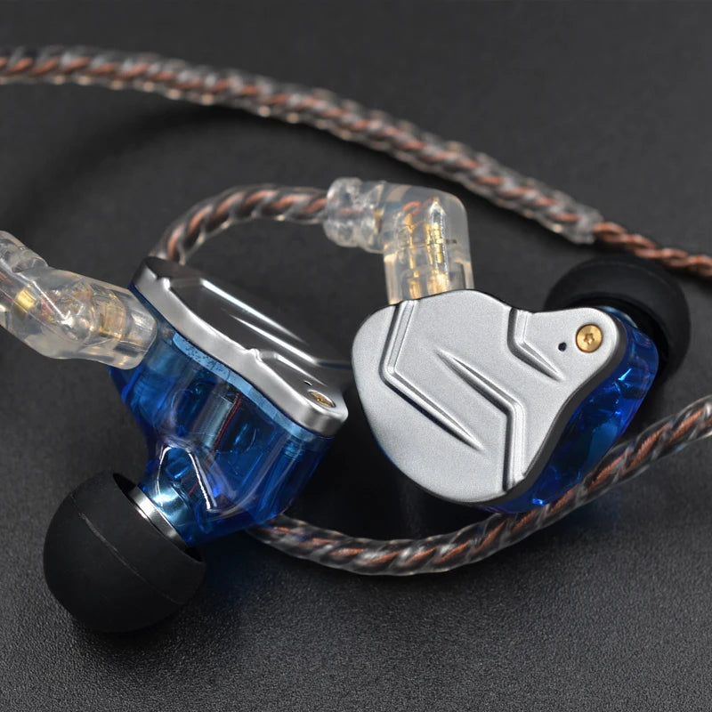 KZ ZSN PRO 1BA 1DD Hybrid Drive In Ear Earphones HIFI Metal Bass Earbud Sport Music Headset Replaceable Cable ZS10 PRO ZSX ZSTX
