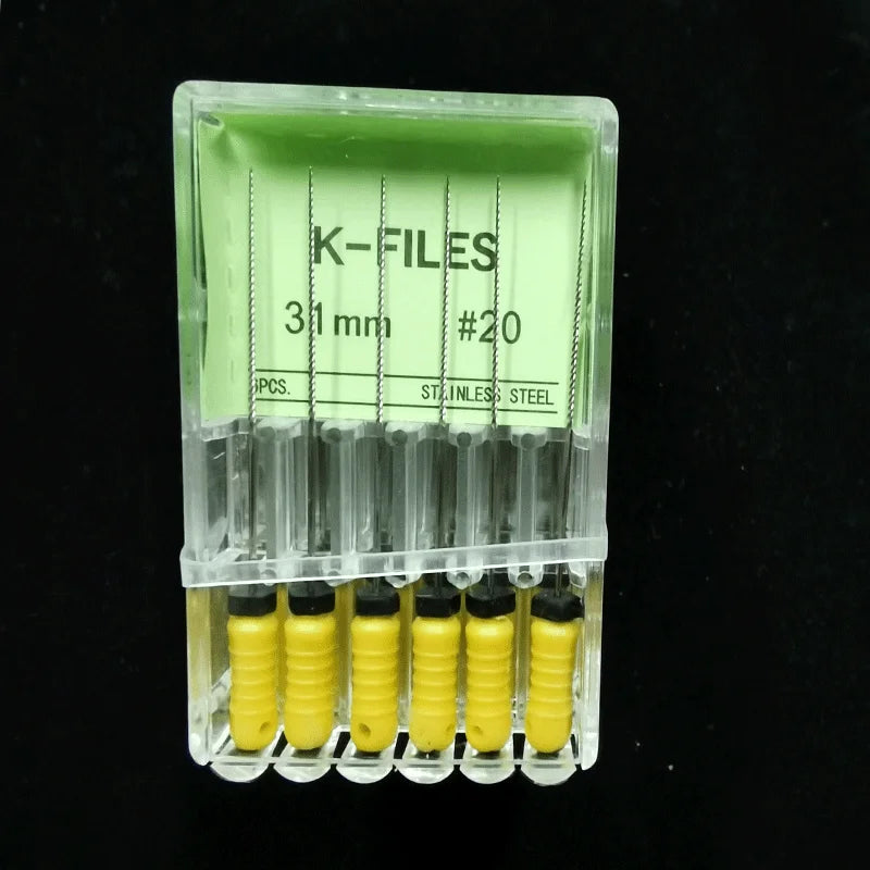 Dental Root Cannal Endo K File 21mm 25mm 31mm Stainless Steel Endodontic Instruments Dentist Dentistry Odontologia Tools