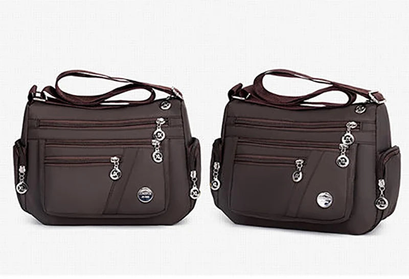 Large Capacity Women Crossbody Bag Waterproof Tote Casual Nylon Shoulder Bag Purse Handbag Lightweight Travel Messenger Bag