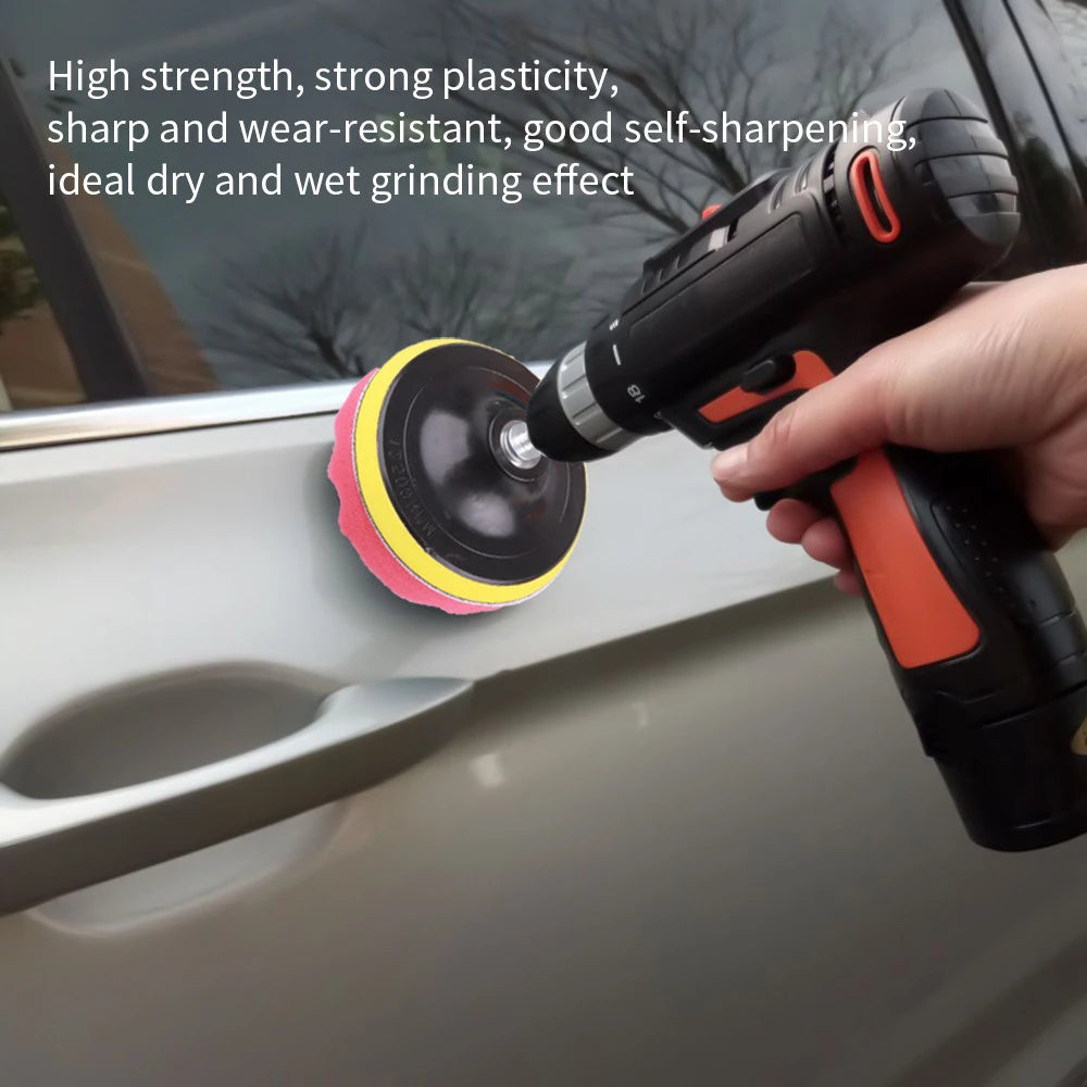 8Pcs Car Polishing Kit Polish Pad 3/5/7 Inch Car Polishing Disc Waxing Sponge Car Polisher Buffing For Car Polisher accessories
