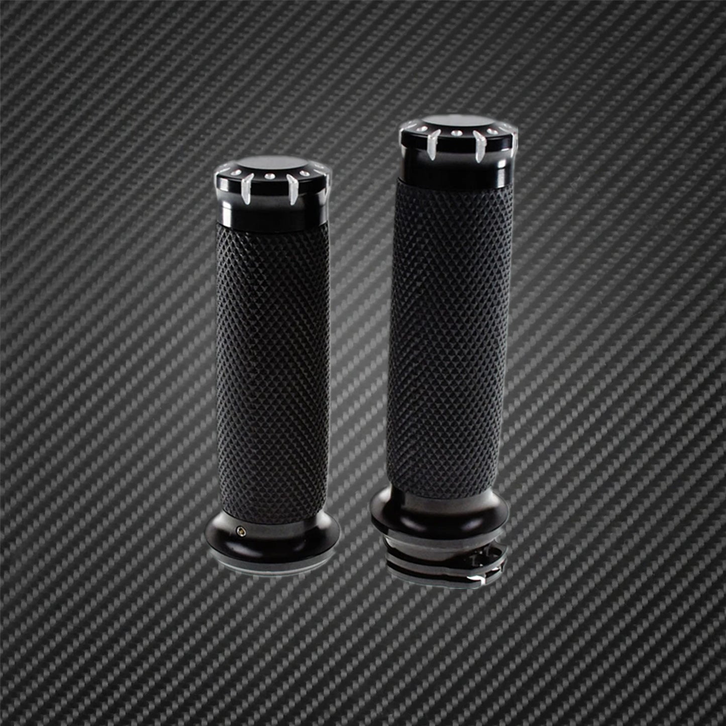 Universal Motorcycle 1"25mm Hand Grips Handle Bar CNC For Harley Touring Road Glide Sportster 883 1200 XL Dyna Softail Custom