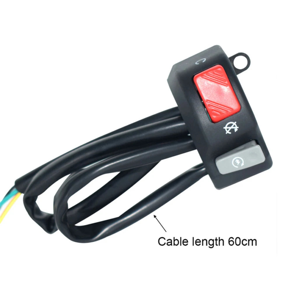 Motorcycle Switch Universal 7/8inch Handlebar Fog Hedlight Horn Start Kill Switch ON OFF Button 12V For ATV Scooters Snowmobile
