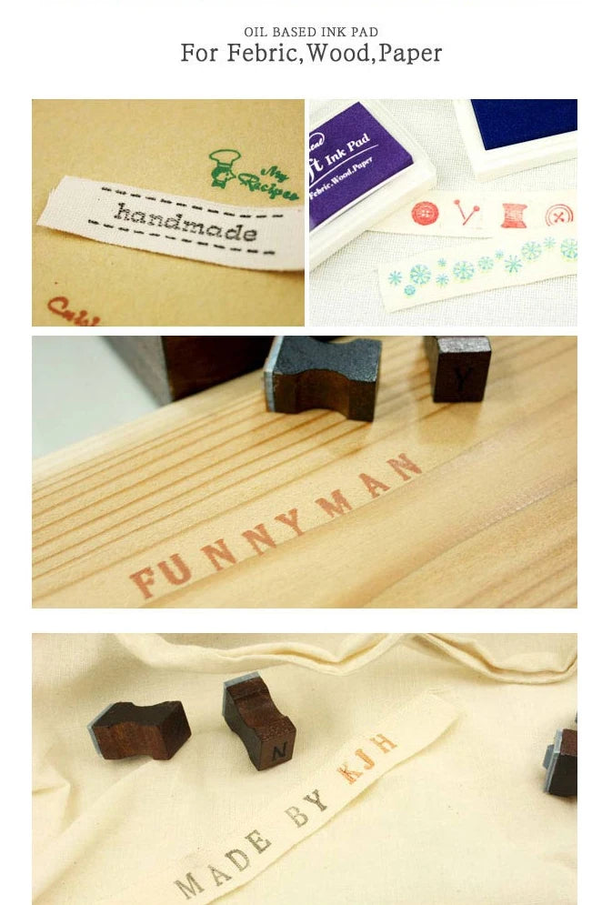 Mr Paper 15 Colors Inkpad Handmade DIY Craft Oil Based Ink Pad for Fabric Wood Paper Scrapbooking Ink pad Finger Painting