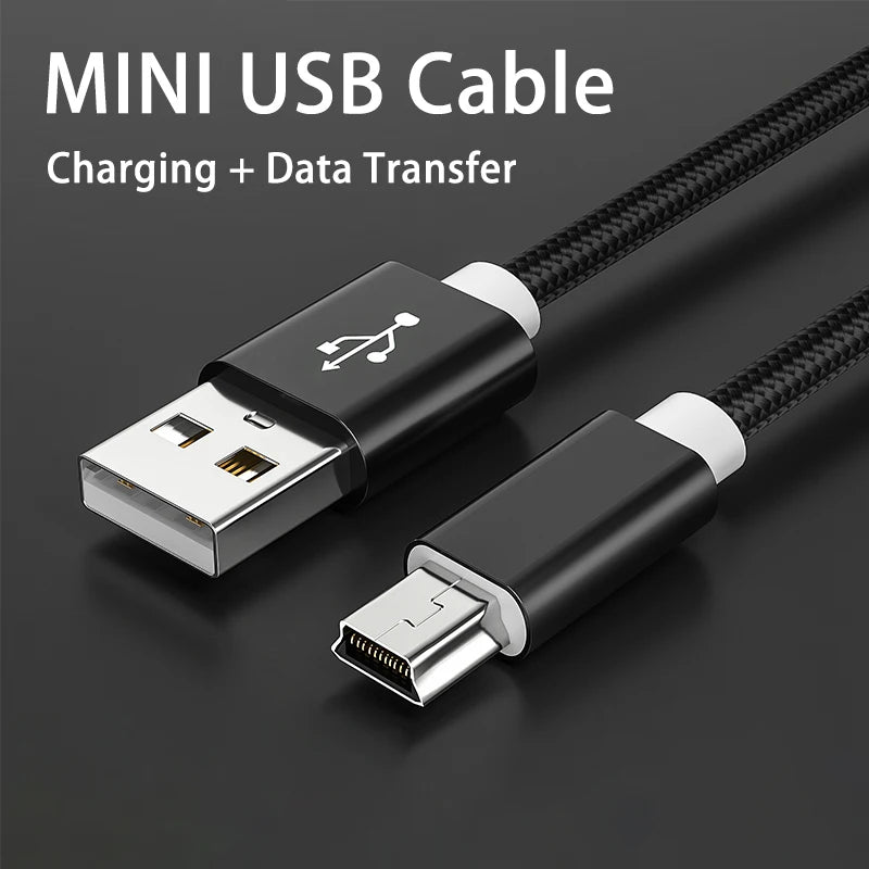Mini USB Cable Fast Charging USB to Mini USB Data Cable for Digital Camera HDD MP3 MP4 Player DVR GPS USB Data Transfers Cable