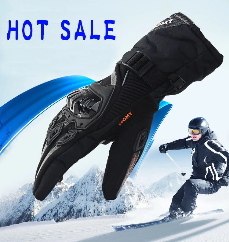 Motorcycle gloves 100% Waterproof windproof Winter warm Guantes Moto Luvas Touch Screen Motosiklet Eldiveni Protective