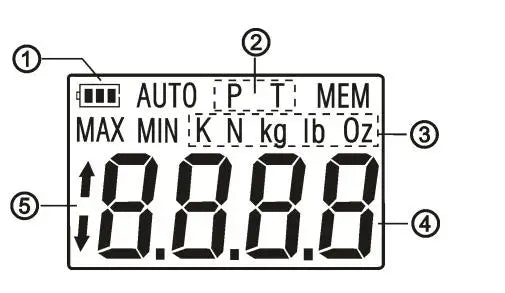 SHAHE Digital Force Gauge With Backlight Electronic Push Pull Force Gauge Digital Dynamometer Portable Pull Tester