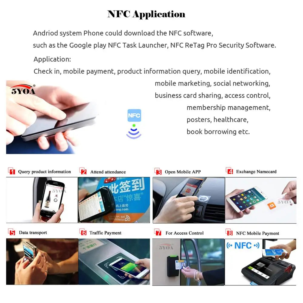 10/50pcs NFC Card Ntag215 Cards 215 504Bytes 13.56mHz for huawei share ios13 personal automation shortcuts
