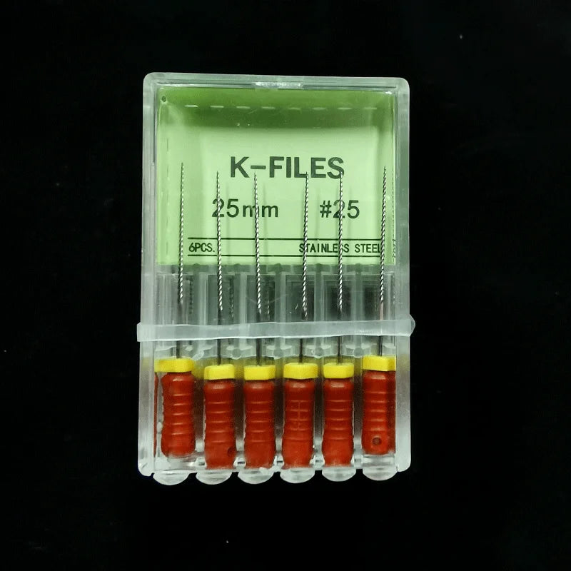 Dental Root Cannal Endo K File 21mm 25mm 31mm Stainless Steel Endodontic Instruments Dentist Dentistry Odontologia Tools