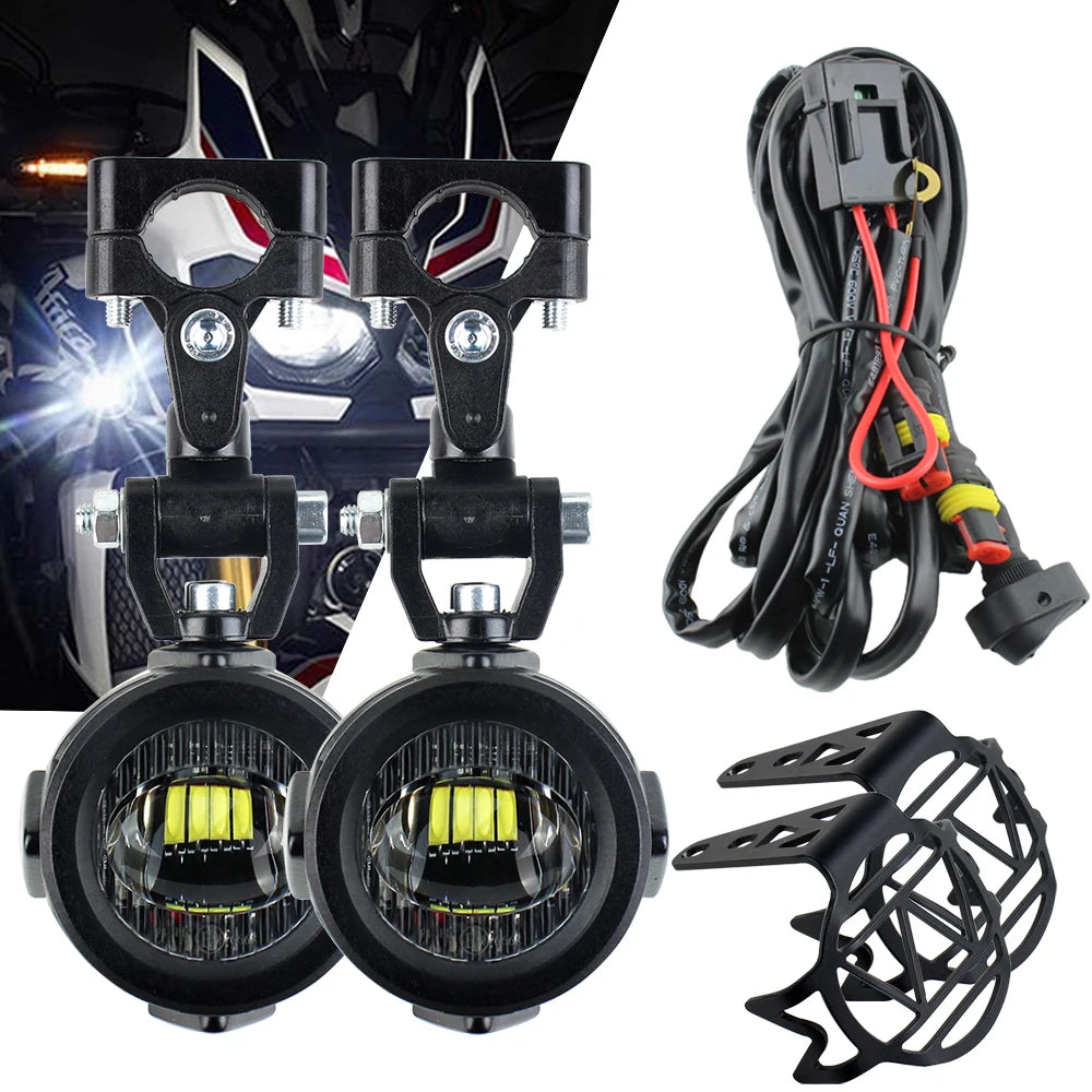 Upgrade Motorcycle fog light Auxiliary Lights Brighter Lamp 40W 6000K for BMW R1200GS F800GS F700GS F650 K1600