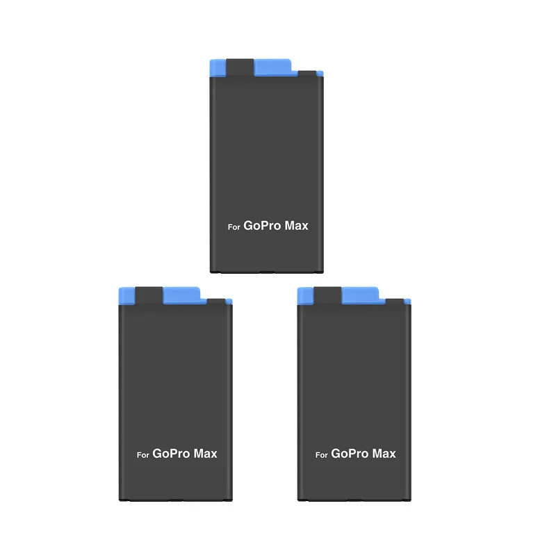 New intelligent For GoPro Max Battery 3 Slot Charger + 1400mAh lithium ion Battery For 360 Panoramic Go Pro Max Camera