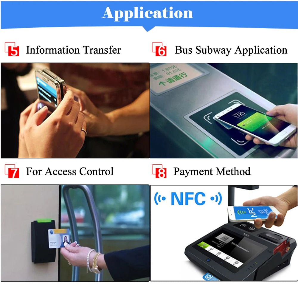 10/50pcs NFC Card Ntag215 Cards 215 504Bytes 13.56mHz for huawei share ios13 personal automation shortcuts