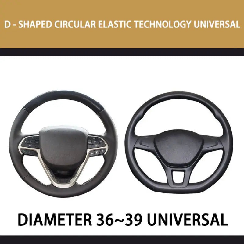 All Season Car Steering Wheel Cover Anti-Slip Durable Wheel Protector Universal Fit For Car Truck SUV