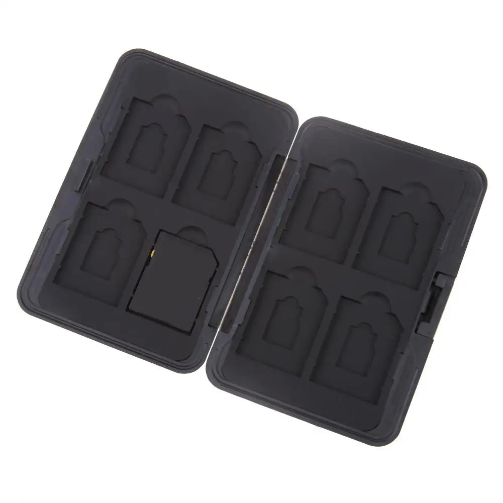 Memory Card Case Silver Micro SD Card Holder SDXC Storage Holder Aluminum Protector Storage Box for SD/ SDHC/ SDXC/ Micro SD