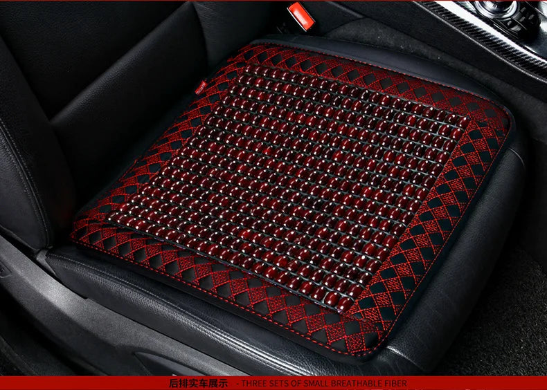 Summer Wooden Bead Car Seat Ventilated Breathable Seat Cushion Cool Pad Single Piece Single Summer Seat Covers & Supports Wood