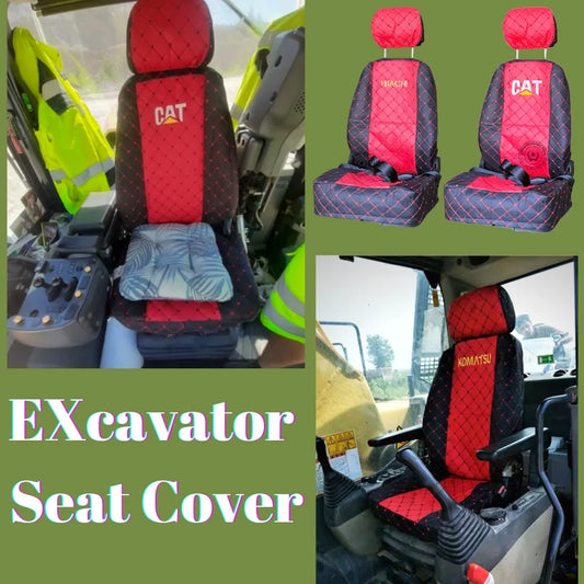 Excavator Seat Cushion for HITACHI KATO DOOSAN KOBELCO KOMATSU CATERPILLAR  HYUNDAI SANY Seat Cover