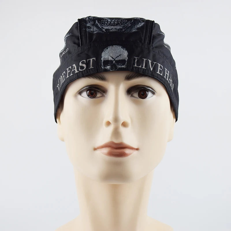 Motorcycle Face Mask Summer Running Cycling Hat Motorcycle Skull Caps Helmet Balaclava Headwrap Bandana Face Shield Headband