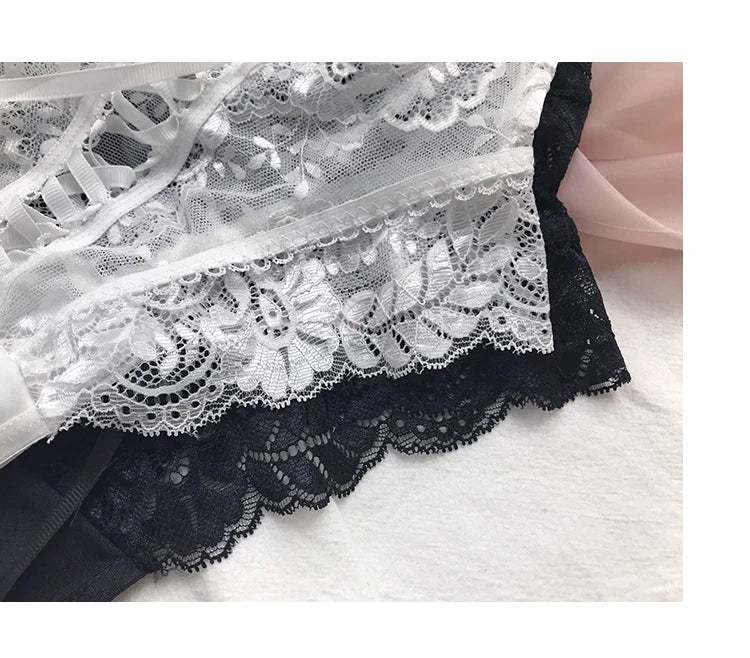 Fashion Porn Cross Bandage Thongs Fetish Sexy Hot Erotic Dress Exotic Costumes Babydoll Women Sexy Lingerie Teddy Sex Underwear