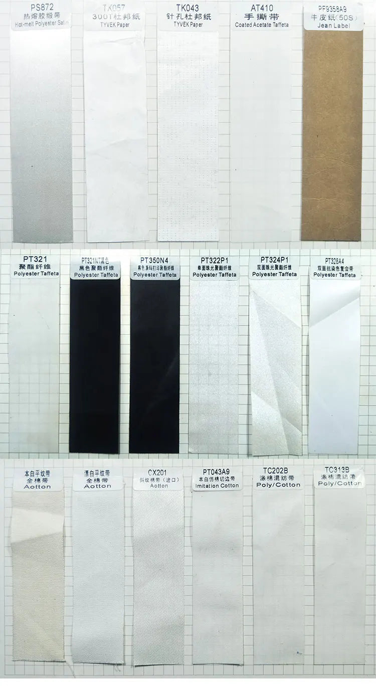 Width2.5cm Free designCustom Printed Satin Labels/Garment Clothing Tags/Woven Labels Screen Printing Water Wash Care Label