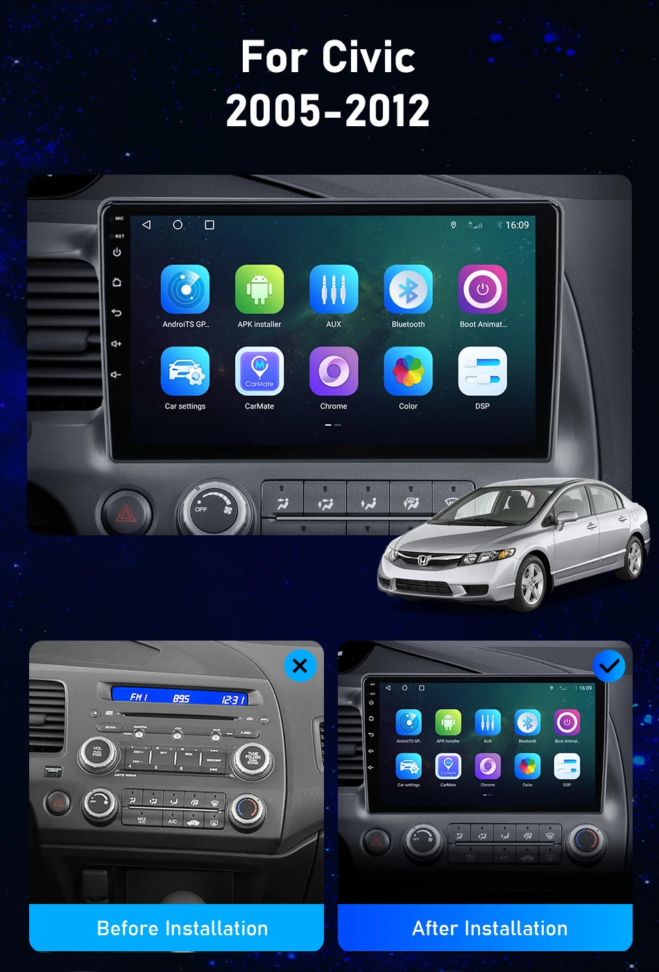 Srnubi Car Radio 2 Din Android 12 Auto Carplay Universal 7" 9" Multimedia Player for Nissan Honda Toyota Lada Volkswagen Hyundai