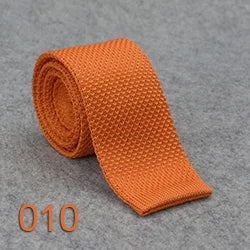 Knitted Ties For Men Slim Fashion Neckties Plain Black Red Knit Tie Men Women Wedding Daily Casual Neck Knitted Cravatas HUISHI