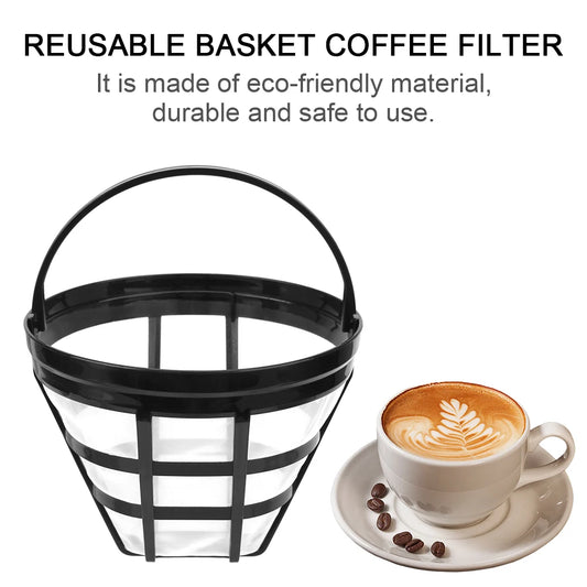 Coffee Machine Strainer Mesh Reusable Coffee Filter Coffee Maker Accessories Brewer Tool Refillable Basket Cup Style
