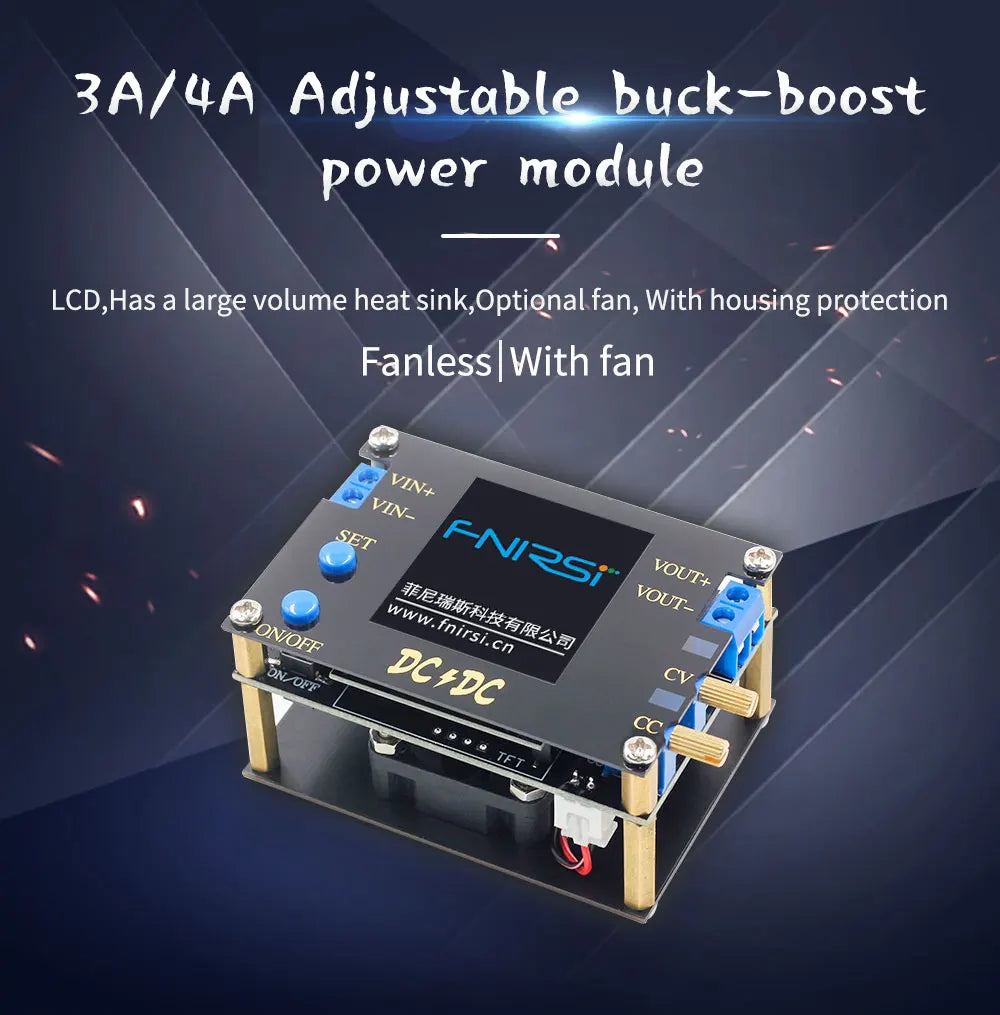 DC DC Automatic Boost/Buck Converter CC CV Power Module 0.5-30V 3A 35W/4A 50W Adjustable Regulated power supply Voltmeter