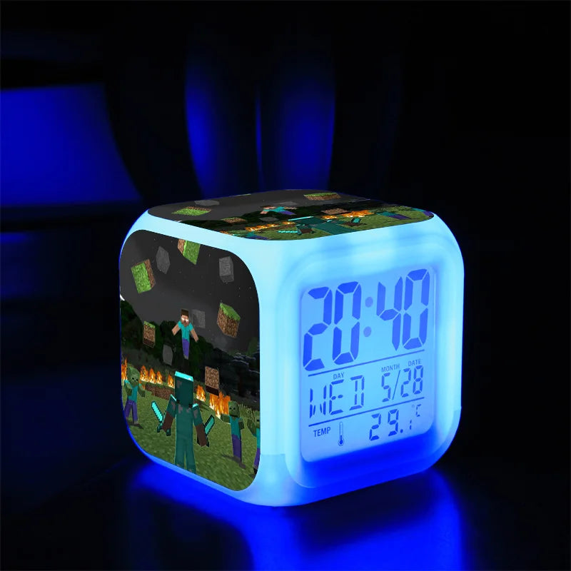 Digital Alarm Clock Battery Electric Game Set Time Alarm Clock Toy Kids Boys Creative Portable Despertador Bedroom Decor Reloj