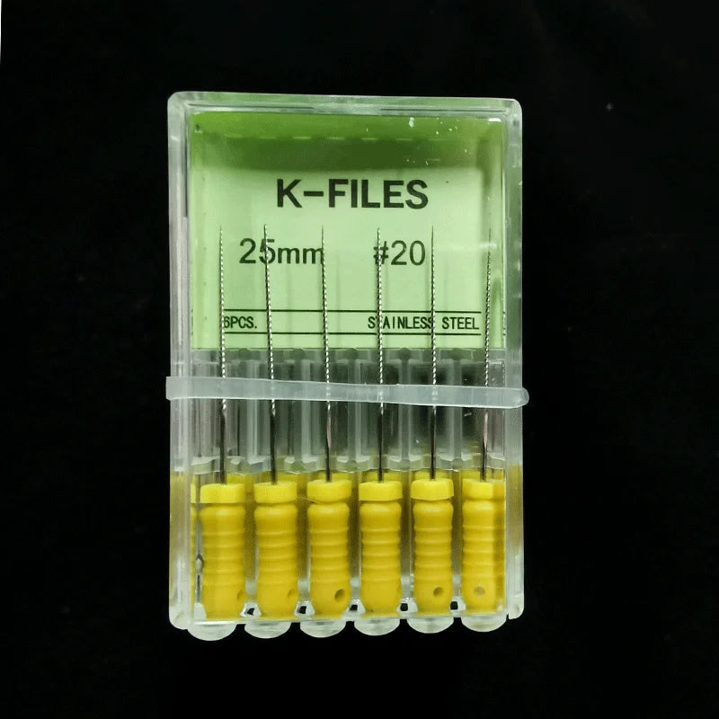 Dental Root Cannal Endo K File 21mm 25mm 31mm Stainless Steel Endodontic Instruments Dentist Dentistry Odontologia Tools