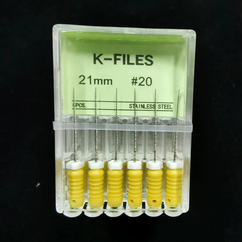 Dental Root Cannal Endo K File 21mm 25mm 31mm Stainless Steel Endodontic Instruments Dentist Dentistry Odontologia Tools