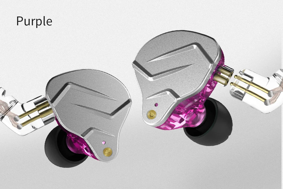 KZ ZSN PRO 1BA 1DD Hybrid Drive In Ear Earphones HIFI Metal Bass Earbud Sport Music Headset Replaceable Cable ZS10 PRO ZSX ZSTX