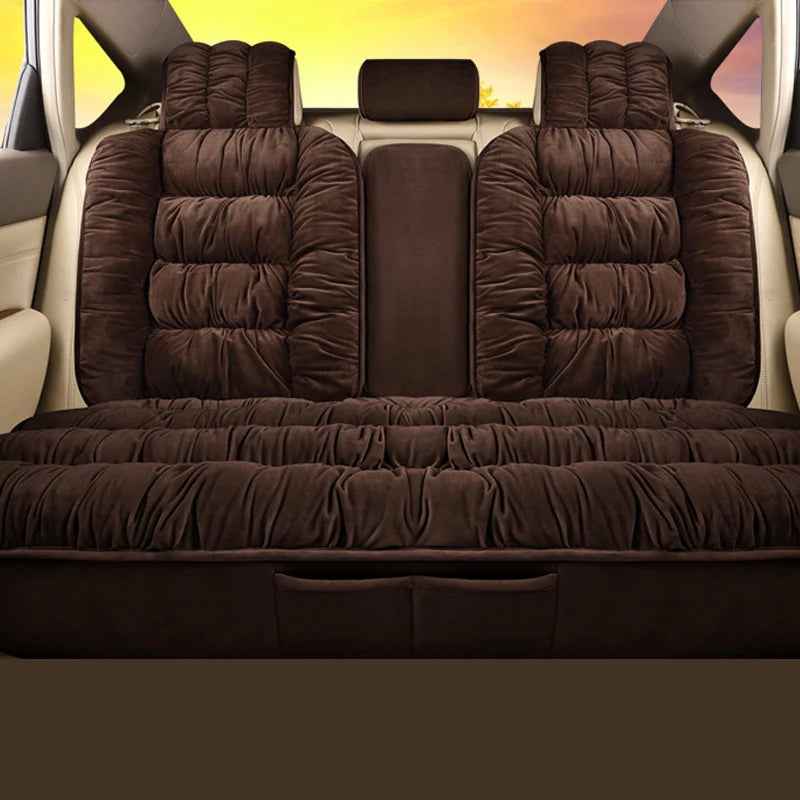 Plush Car Seat Cover Universal Seat Covers Protector Automobiles Seat Cushion Warm Carpet Mat Winter Seat-cover Car-Styling