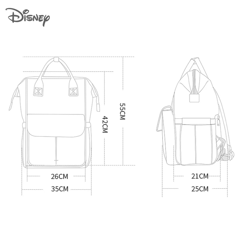 Disney Baby Diaper Bag Backpack Waterproof Mommy Travel Nappy Bag For Baby Care Maternity Stroller Bag Colorful Large Capacity