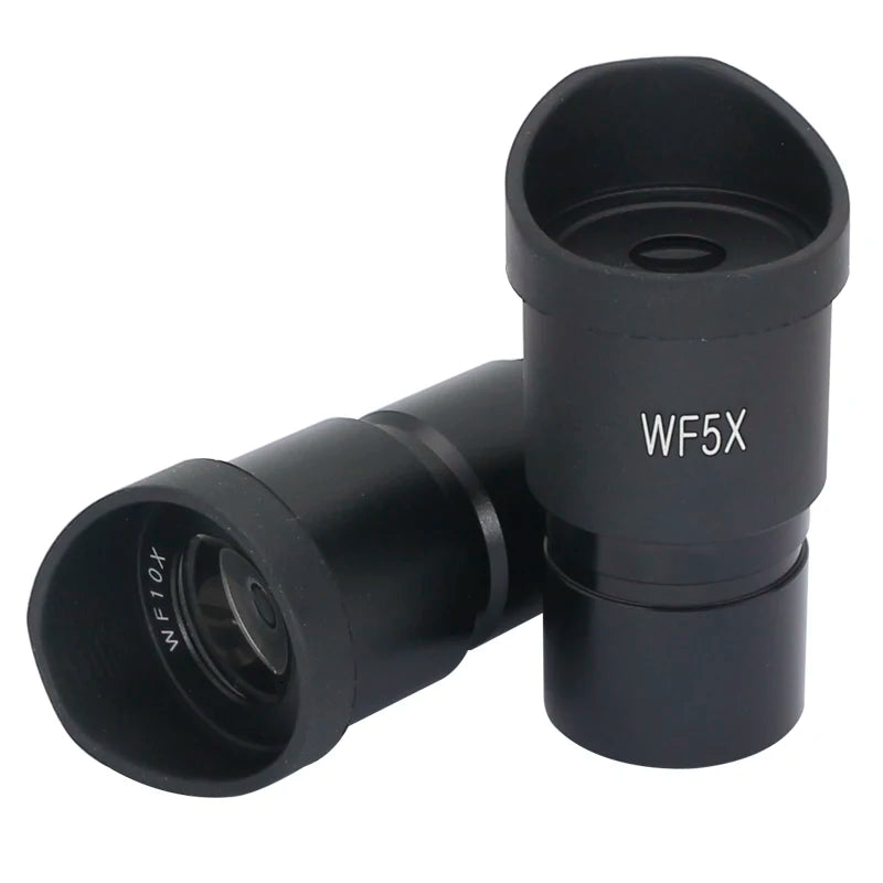 Stereo Microscope Eyepiece WF5X WF10X WF15X WF20X Optical Lens Wide Field Mounting Diameter 30mm or 30.5mm with Rubber Eye Cups