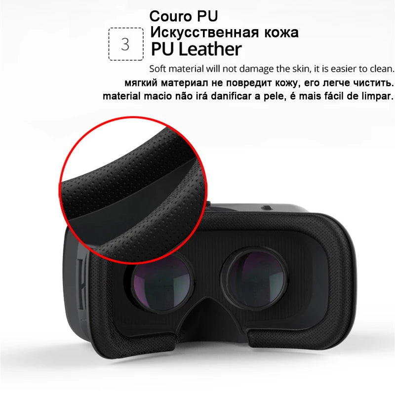 Shinecon 6.0 Casque VR Virtual Reality Glasses 3D Goggles Headset Helmet For Smartphone Smart Phone Viar Binoculars Video Game