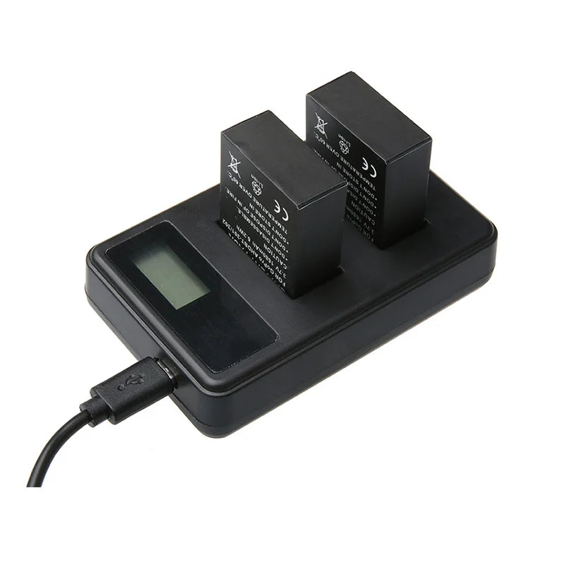 4pcs AHDBT-301/302 Battery+Double slot LCD Screen Display USB Charger Kit for Gopro hero3 3+ Action camera accessories
