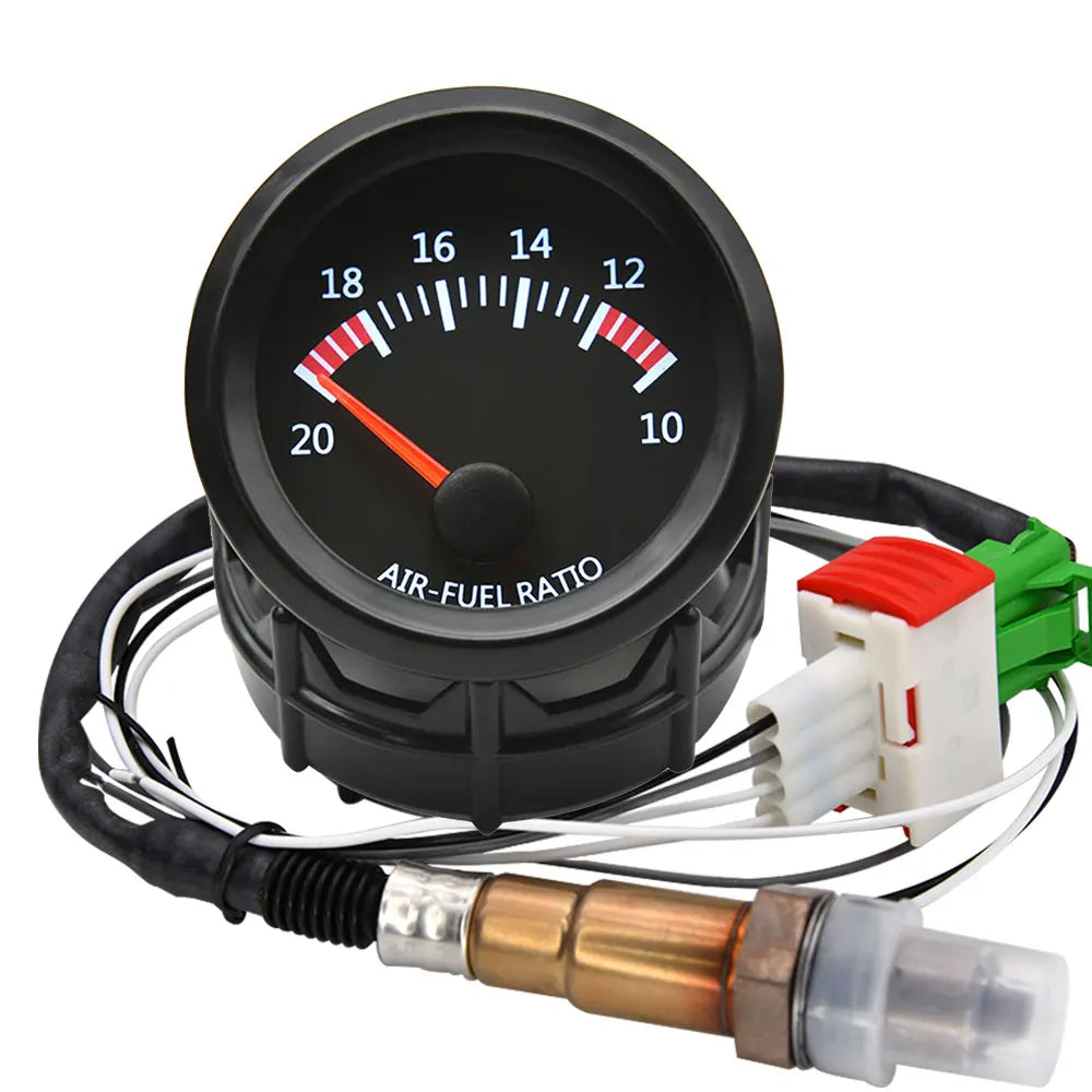 AD 52mm Car Auto Air Fuel Ratio Gauge 10-20 With Narrowband O2 Oxygen Sensor Car Gauge Fit for 12V Stepper Motor OE 0258006028