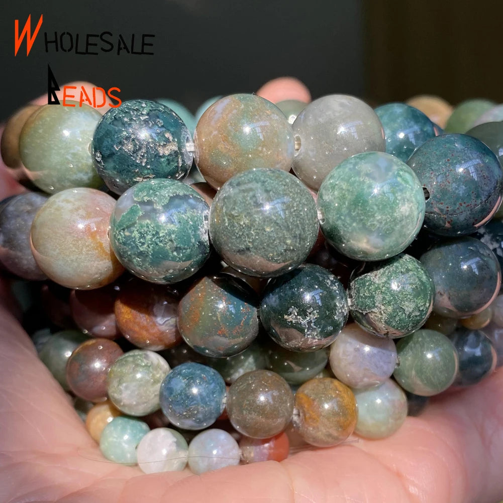 Natural Stone Beads 4 6 8 10mm Tiger Eye Lava Amazonite Turquoises Agates Jaspers Beads For Jewelry Making DIY Bracelet Necklace