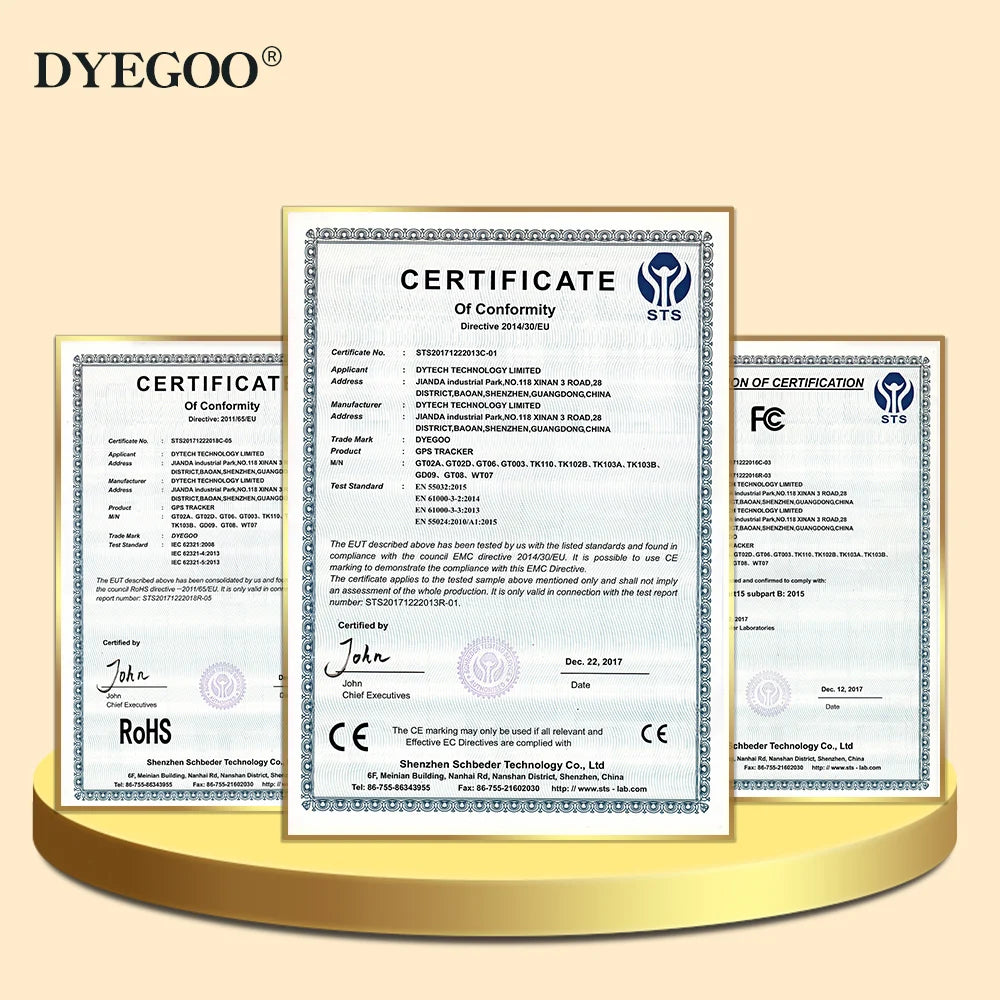 GLOBAL DYEGOO GT02A  Vehicle Car Motorcycle   GPS Tracker  History Replay Electronic Android IOS APP