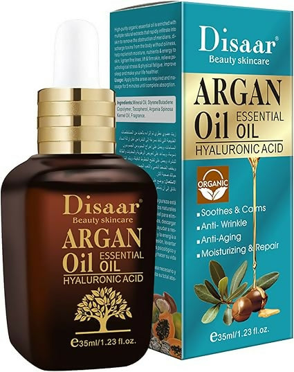 Disaar Argan Oil Hyaluronic Facial Serum Brighten Antiaging