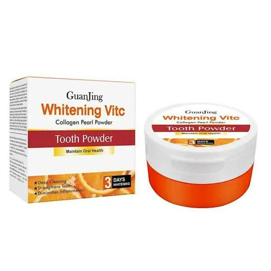 Tooth Whitening Powder Collagen Pearl Remove Smoke Coffee Tea Stains Brighten Teeth