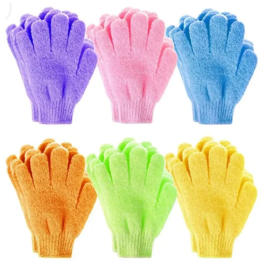 Fashion 2 Pairs Exfoliating Gloves For Scrub-ASSORTED