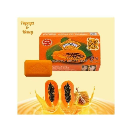 Asante Papaya & Honey Lightening Soap With Q10,AHA&BHA