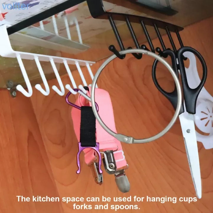 Kitchen Multipurpose 6 Hooks Holder