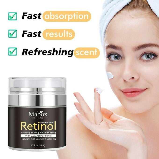 Mabox Vitamin C Face Serum & Mabox Retinol Moisturizer Cream