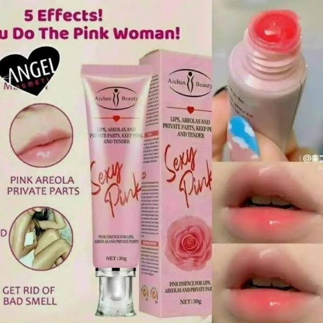 Aichun Beauty-Sexy Pink Essence For Lips Areolas And Private Parts Balm Gloss