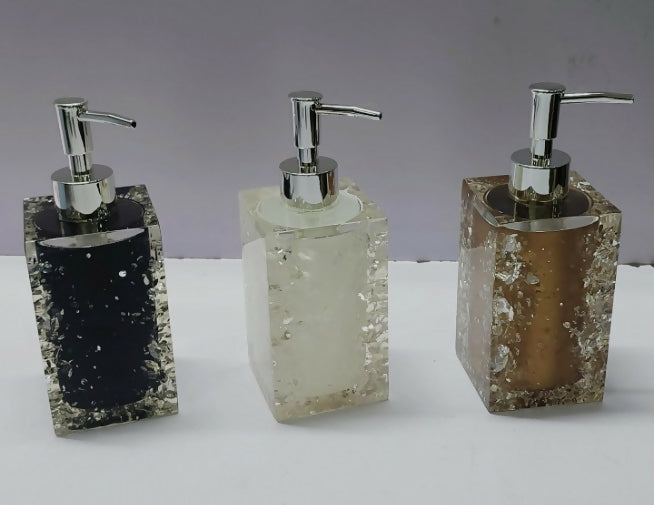 *280ml square resin sparkling soap dispenser