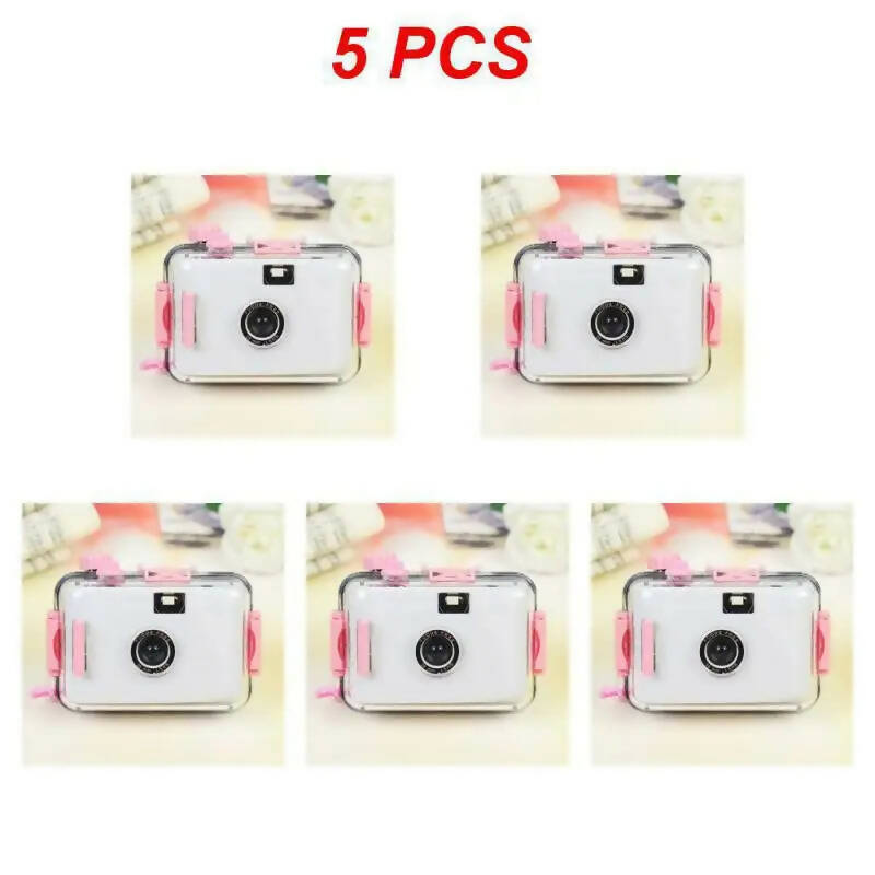 2/5PCS Waterproof Camera Compact Size Waterproof Captures Memories User-friendly Durable Retro Waterproof Camera Retro Camera