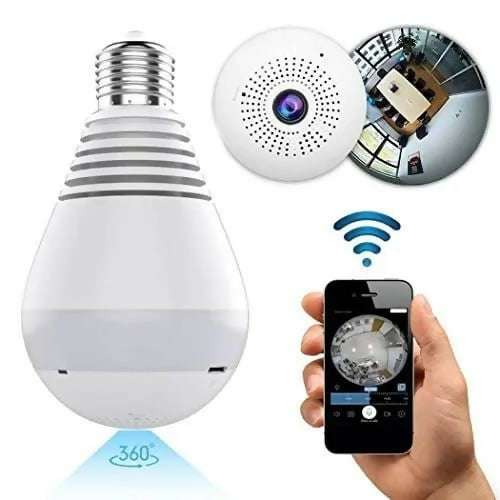 Smart CCTV camera bulb