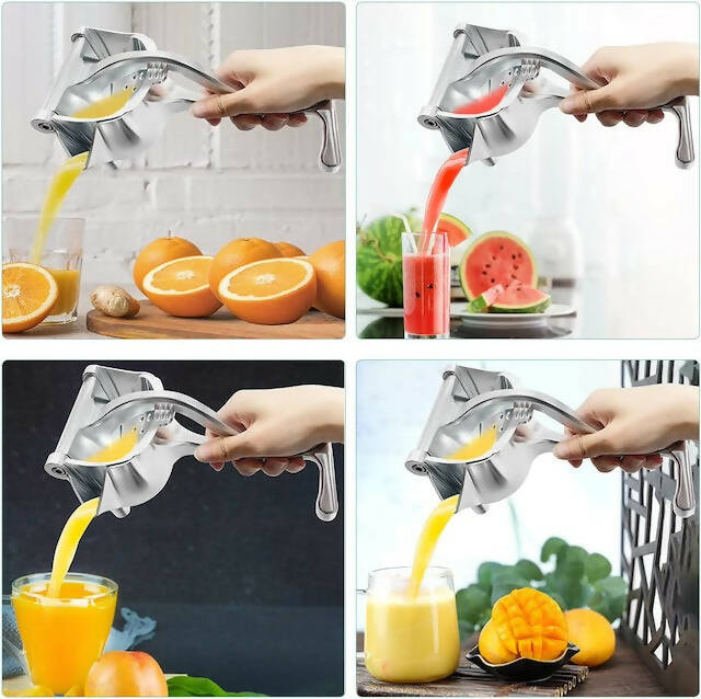 Multipurpose Metallic Manual Juicer, Lemon Squeezer Citrus Juicer Hand Press Heavy Duty Manual Squeeze, Juicer Extractor Tool